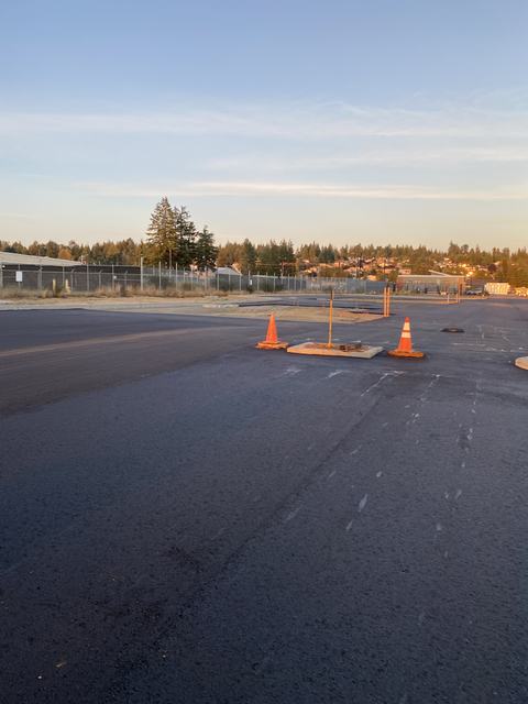 Public utility site in Arlington, WA: paving (photo 2)