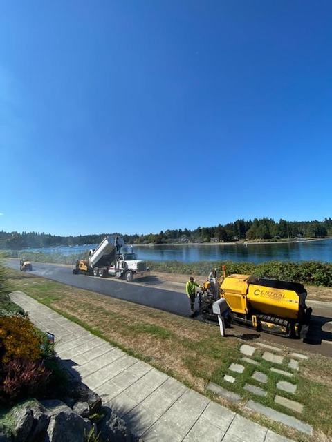 City roads in Bainbridge Island, WA: annual road maintenance (photo 1)