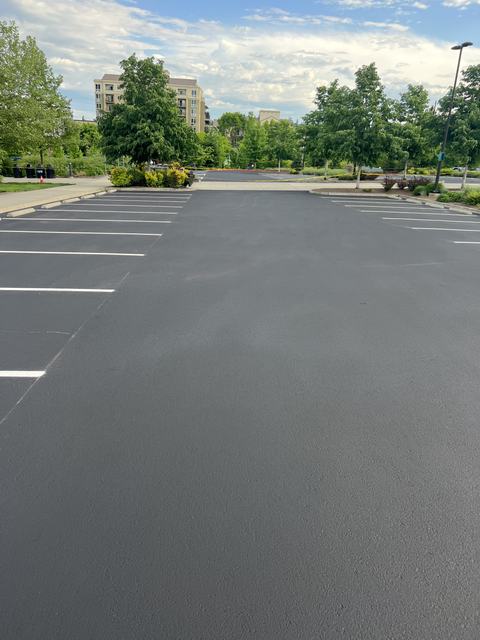 City parks in Bellevue, WA: sealcoat and striping (photo 3)
