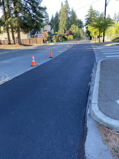 City streets in Bothell, WA: asphalt patching (photo 3)