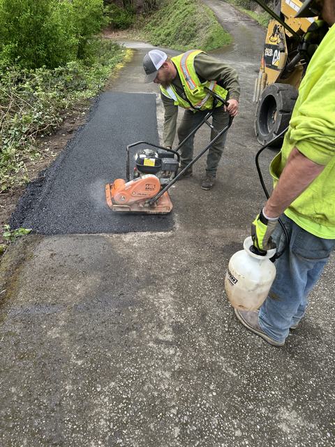 Manufactured home community in Bremerton, WA: asphalt patching (photo 2)