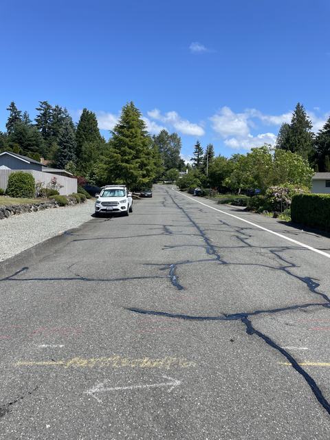 City streets in Kent, WA: crack seal (photo 1)