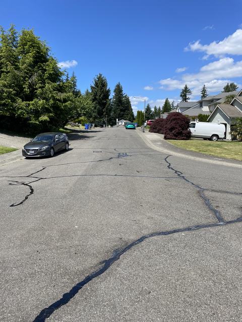 City streets in Kent, WA: crack seal (photo 2)