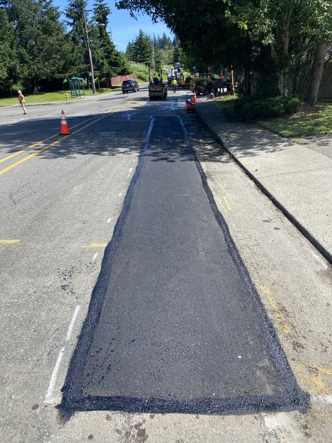 City streets in Port Orchard, WA: asphalt repair (photo 1)