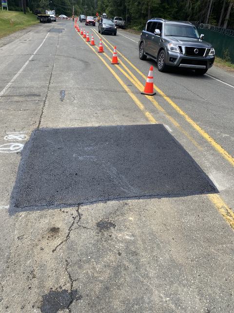 City streets in Port Orchard, WA: asphalt repair (photo 3)
