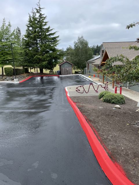 Public library lot in Snohomish, WA: parking lot repairs (photo 2)