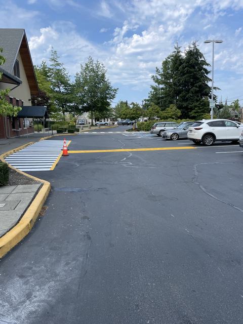 Public library lot in Snohomish, WA: parking lot repairs (photo 3)