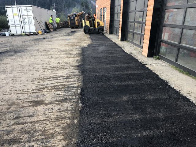 Commercial building in Snoqualmie Pass, WA: asphalt patching (photo 2)