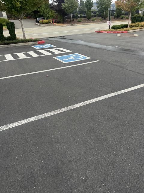 Business park in Sumner, WA: sealcoat and ada striping (photo 2)