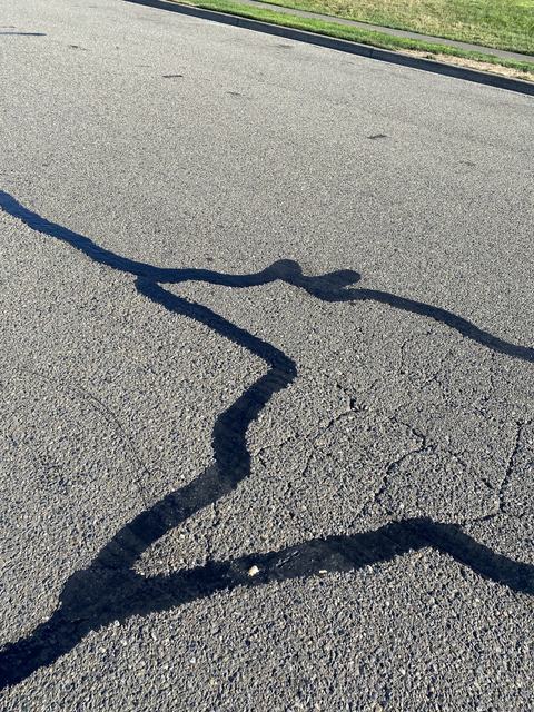 City streets in Sumner, WA: crack seal (photo 1)